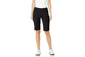 SLIM-SATION Women's Golf Wide Band Pull On Short with Real Pockets