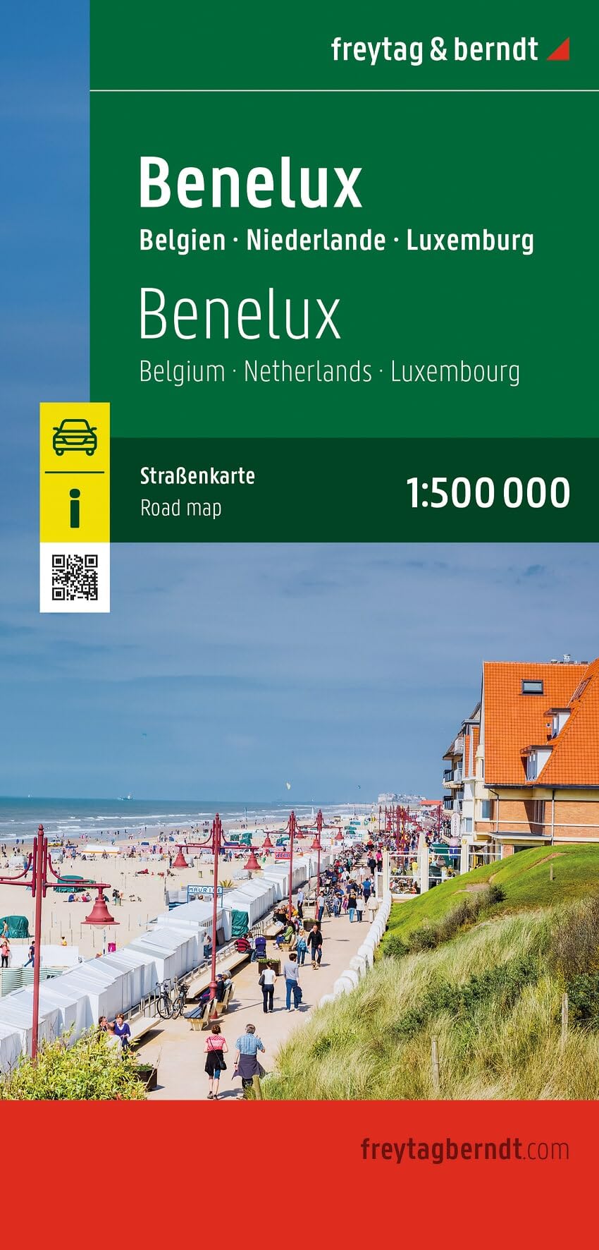 Benelux, Automap 1:500.000: Belgium - Netherlands - Luxembourg: AK 80