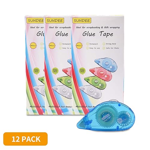 Miniatura 2 de Glue Runner - Rollo de cinta adhesiva de doble cara para álbumes de recortes, 0.3 x 360 pulgadas, aplicador de rodillo de puntos adhesivos