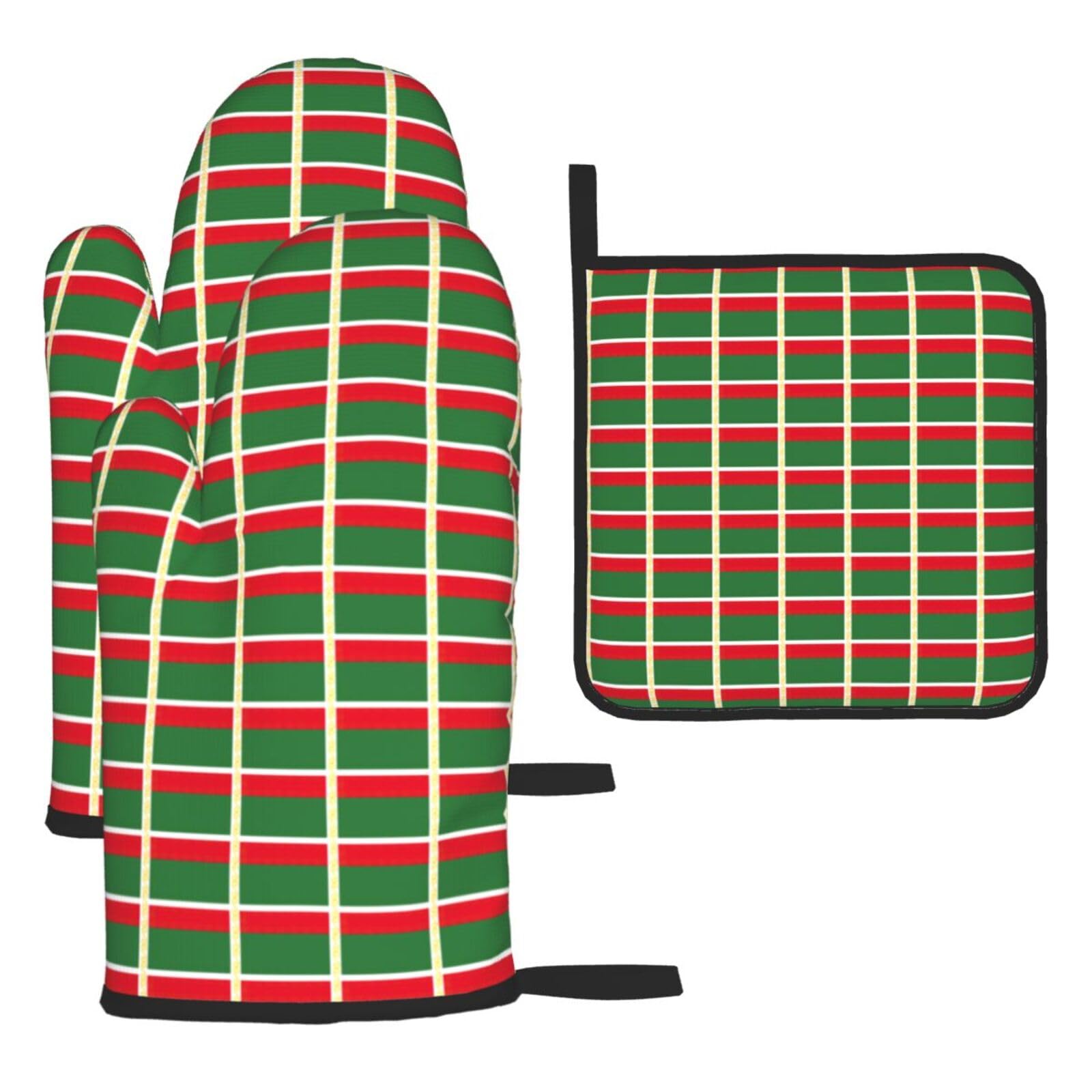 Flag Of The Chechen Republic Print Oven Kitchen Gloves For Baking Outdoor Grilling Home Use Mitts Microwaving Bbq