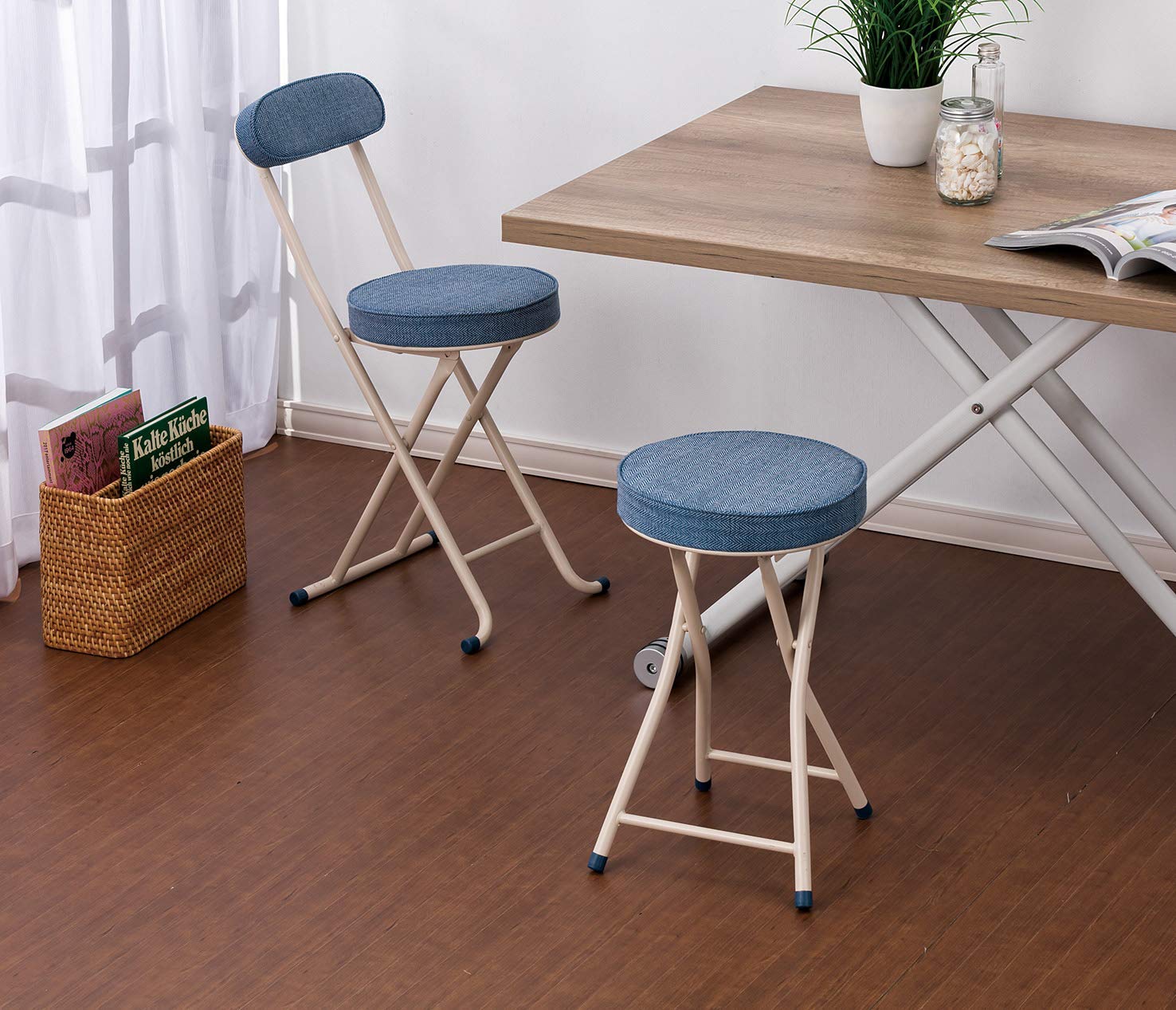 Amazon.com: Takeda Corporation SOT-75RE Folding Chair, Pipe Chair