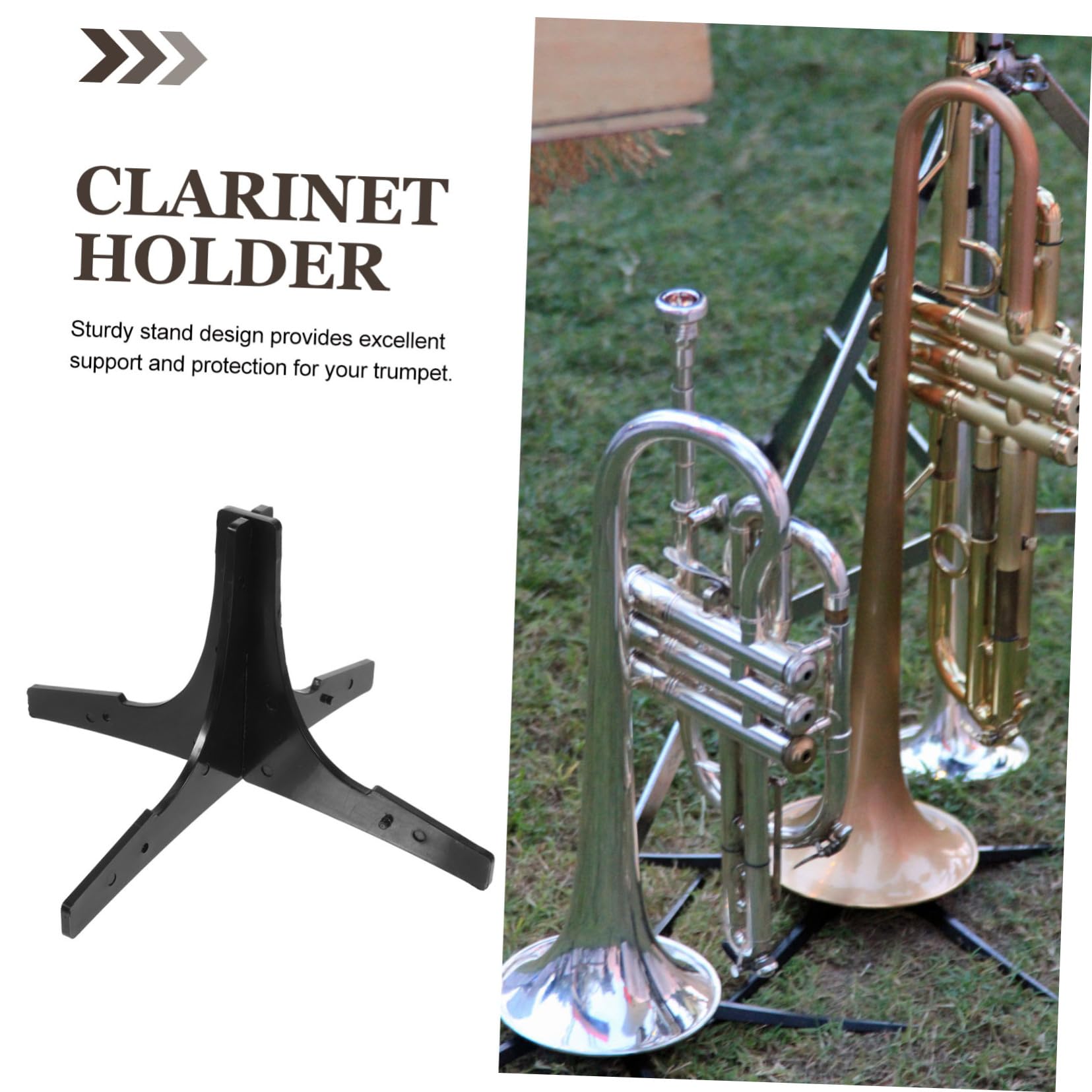 ULDIGI Lightweight Clarinet Stand b Flat Trumpet Support Flute Clarinet Holder for Practice Performances
