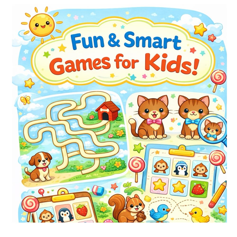 Fun & Smart - Games for Kids!: A Fun Collection of Games to Learn, Explore, and Play