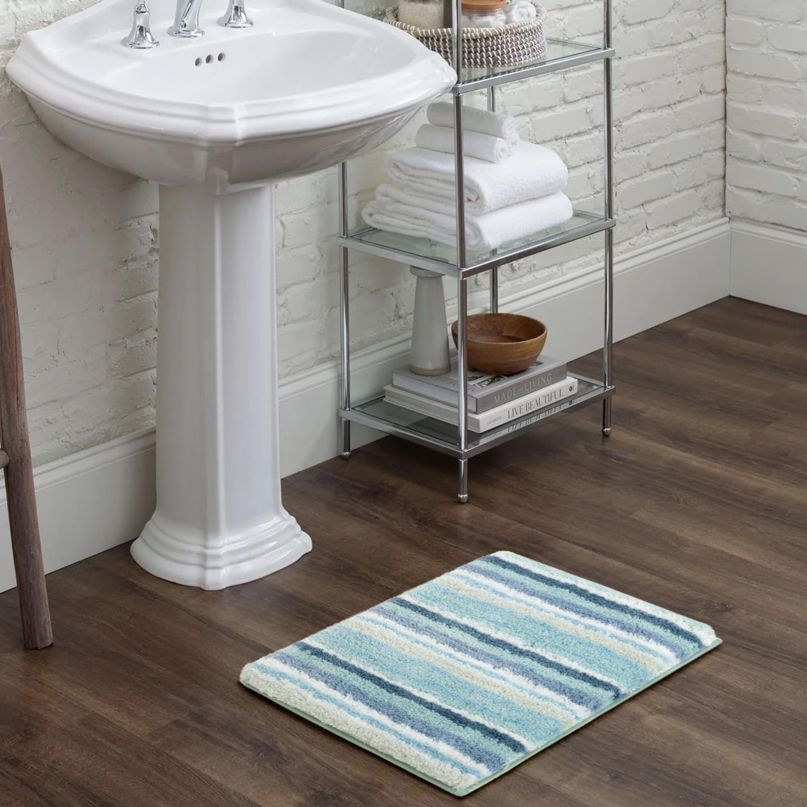 Alfombra Baño Antideslizante Fansu - Absorbente Microfibra 60x90 Cm - Lavable A Máquina