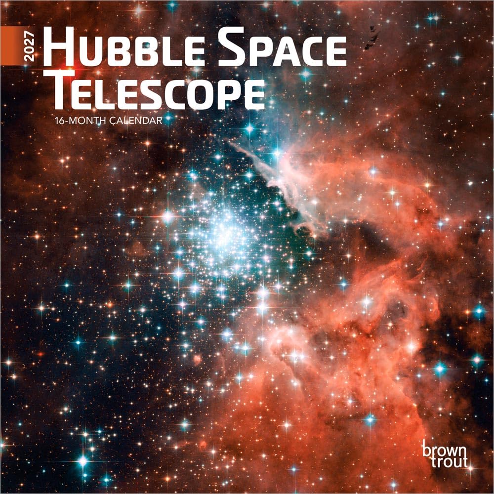 Hubble Space Telescope 2027 7 X 14 Inch (Hanging) Monthly Mini Wall Calendar