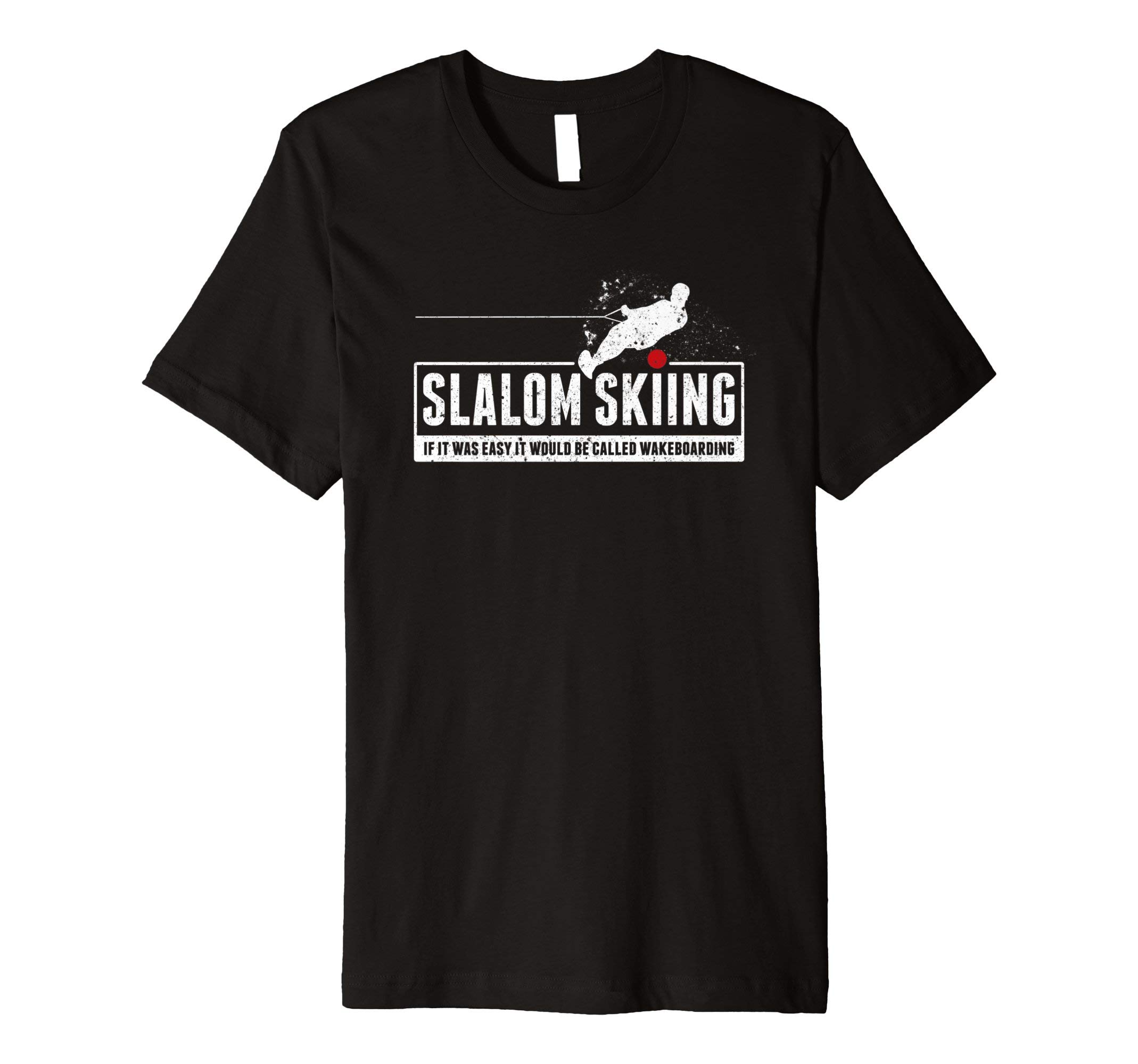 Chambie TeesFunny Slalom Waterskiing Wakeboard Ski Vintage Style Gift Premium T-Shirt