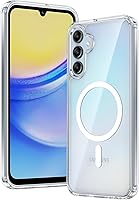 Vista 417 de FNTCASE Funda para iPhone 15 Plus: Fundas magnéticas transparentes para teléfono con protector de pantalla compatible con Magsafe Slim Anti