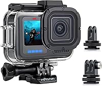 Vista 1 de SOONSUN - Estuche impermeable para GoPro Hero 13 12 11 10 9 Black, carcasa de buceo protectora subacuática de 196 pies/60 m con accesorios, montaje