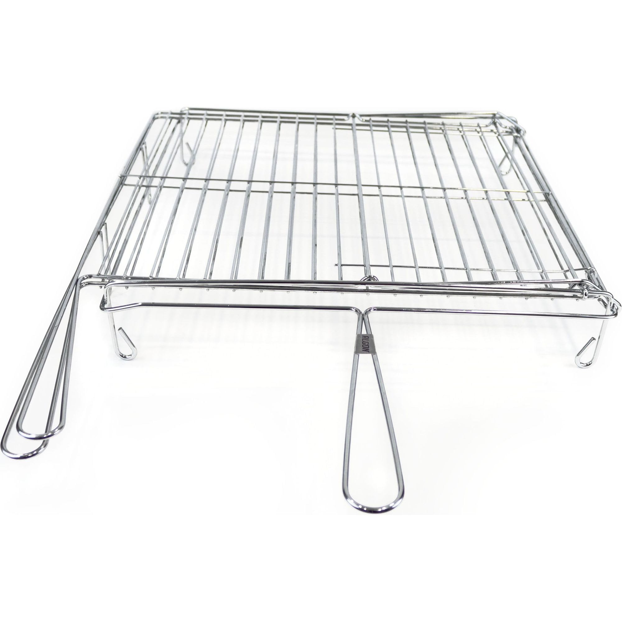 Algon | Parrilla Barbacoa 50x50 Grande Doble, Acero Inoxidable Zincado Gris Metalizado con Cierre de Seguridad - Parrilla Ideal para Asar Carnes y Verduras Resistente y Duradera para Exterior — view 17