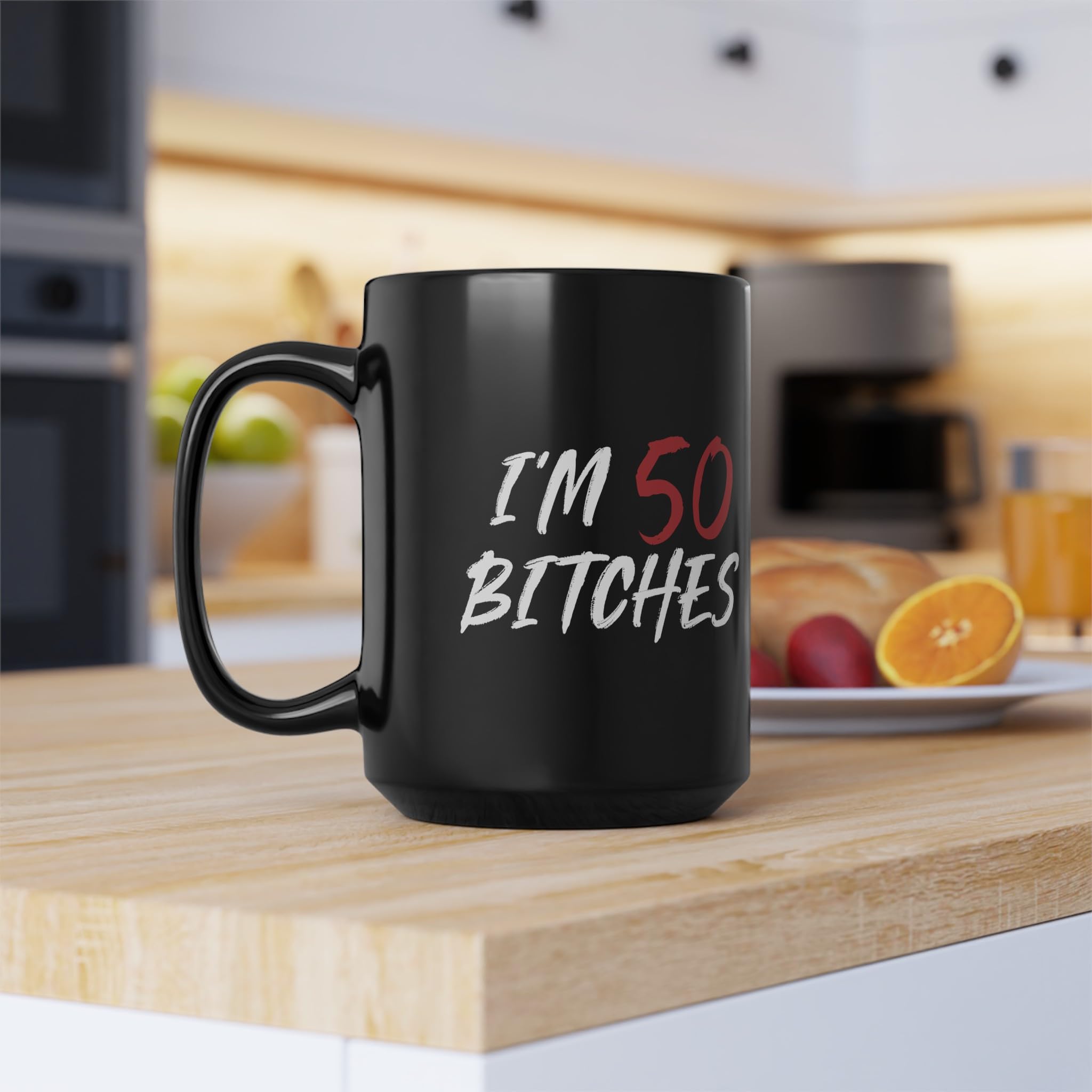 Amazon.com: Jewelayer I'm 50 Bitches 50th Years Birthday Woman Awesome,  Turning 50 Mug For Women, 50th Birthday Favors For Adults Coffee Mug For  Her. (I'm 50 Bitches, Black 15OZ) : Home &