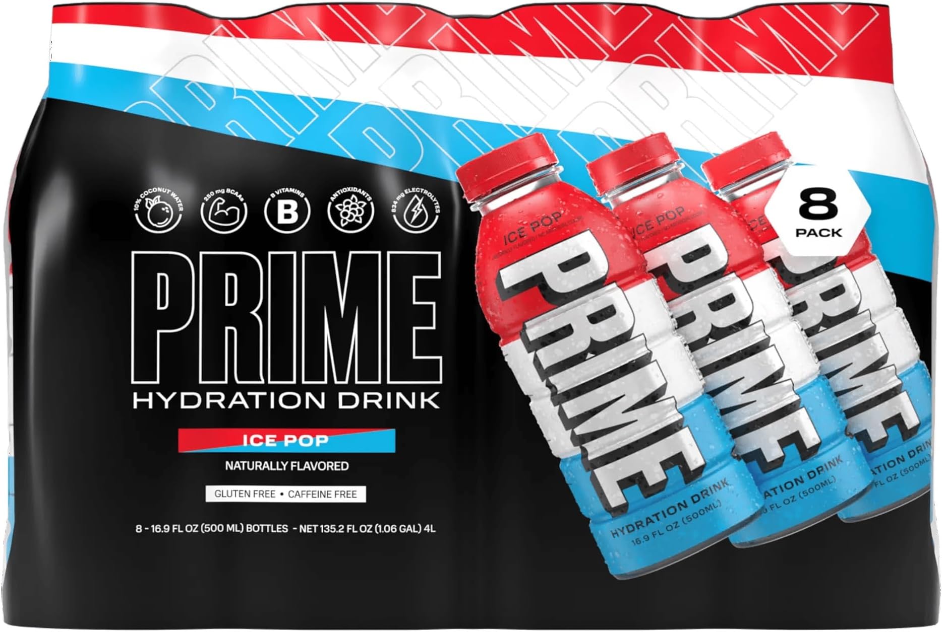 Prime Hydration Sports Drink All 8 Flavors Variety Pack