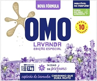 Lava-Roupas em Pó com Ativo Concentrado Lavanda Omo Caixa 800g Edição Especial, OMO