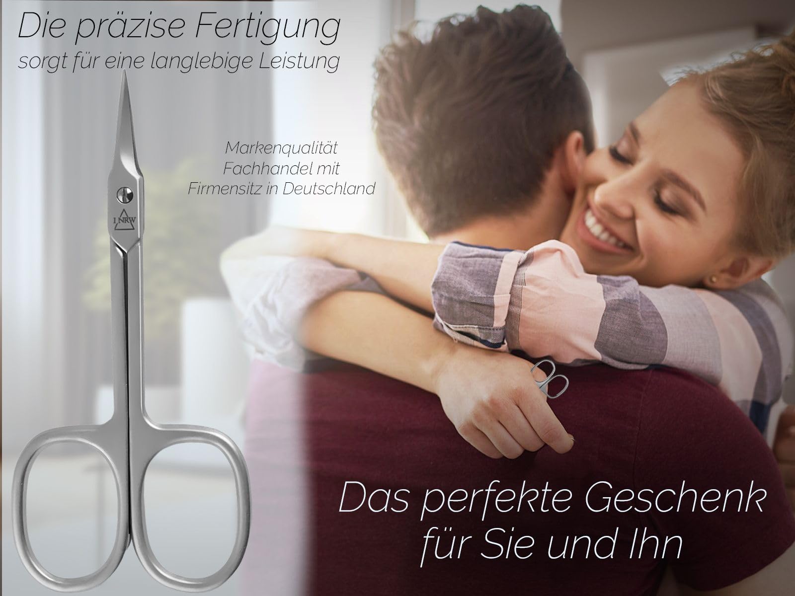 Nagelhautschere Extra Scharf & Fein – Aus Rostfreiem Edelstahl, 9,5 Cm, Mit Justierschraube (Turmspitze)