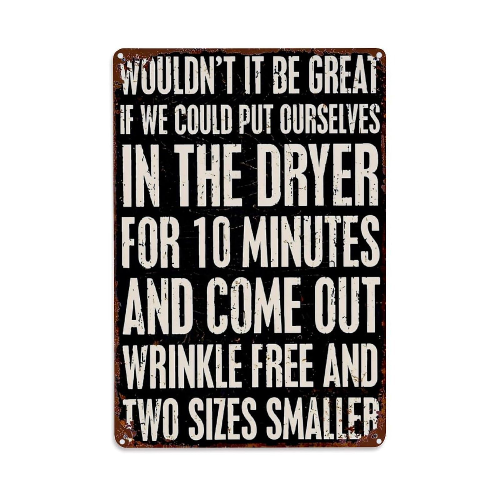 Nestemfo Vintage Funny Laundry Quote Text Design Tin Sign Metal Sign, Living Room,Bar, Home, Bedroom Wall Decor,Retro Metal Poster 8X12 Inches