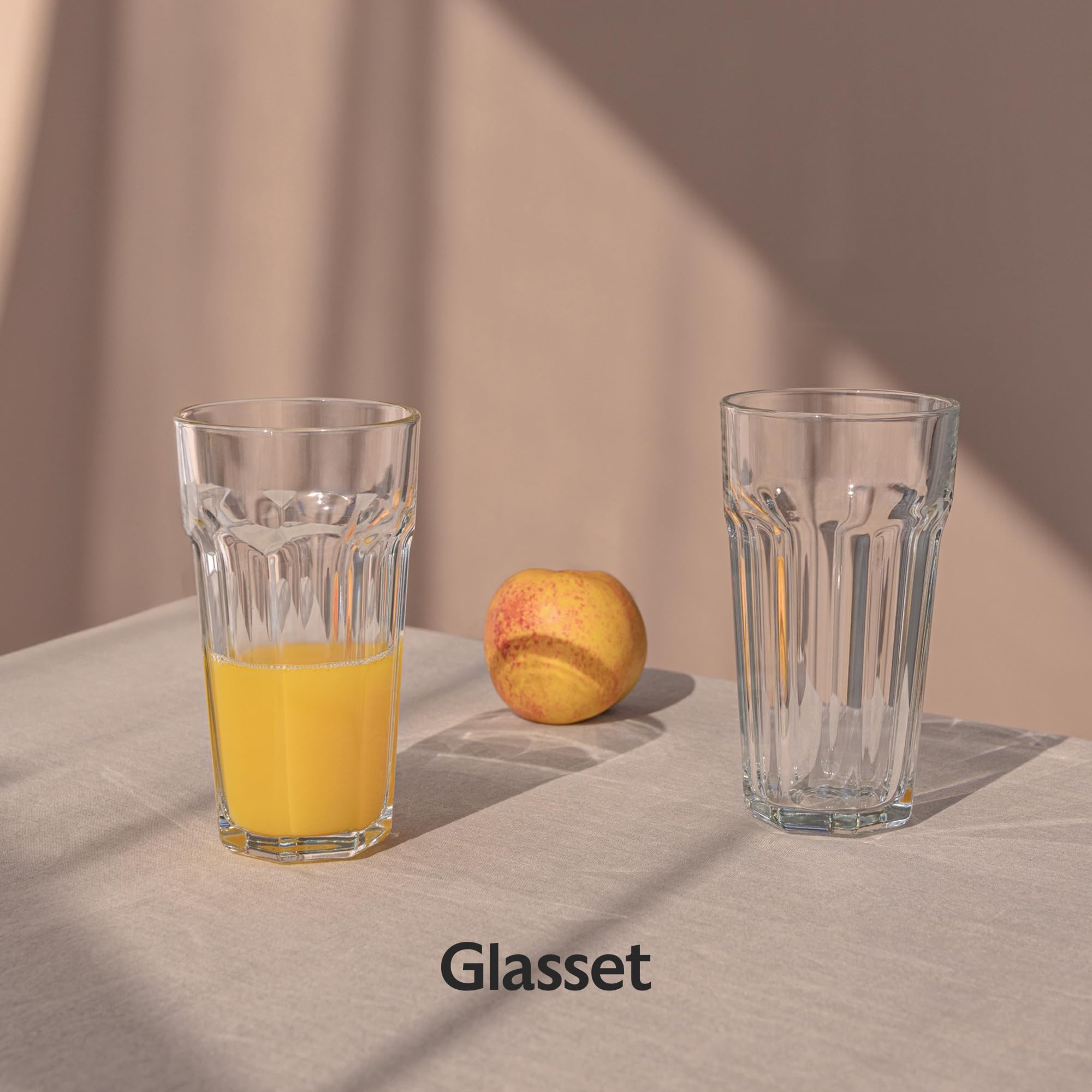 Bicchieri XXL, set da 6 pezzi, 700 ml, design americano, bicchieri da cocktail Highball, 100% riciclabili, lavabili in lavastoviglie, trasparenti