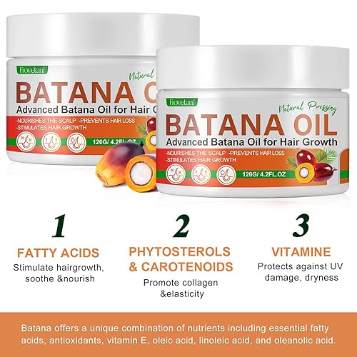 Miniatura 9 de Aceite de batana para el crecimiento y reparación del cabello, 100% natural, puro, sin refinar, aceite orgánico para evitar la pérdida de cabello,