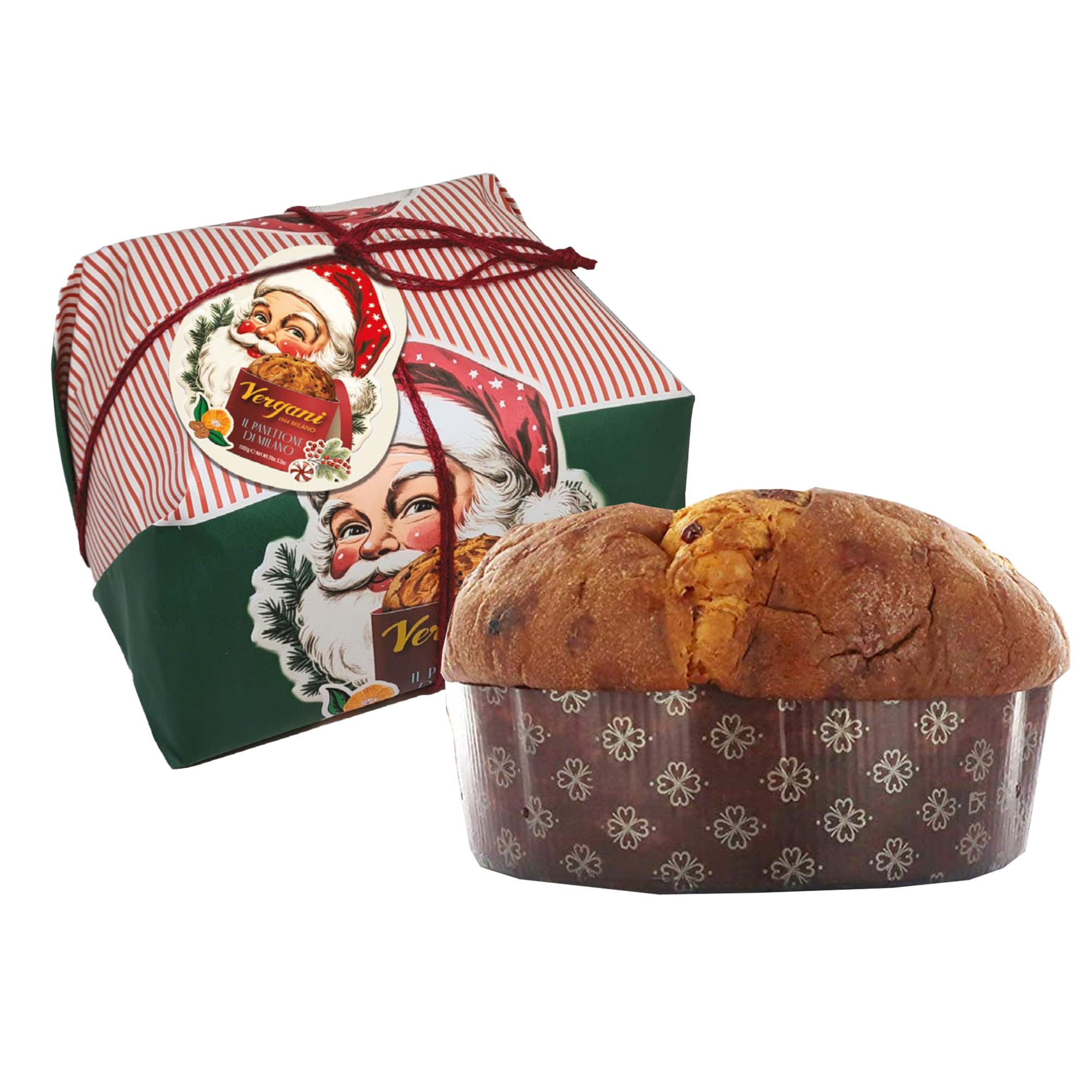 Vergani - Panettone italien artisanal traditionnel aux fruits confits 500g - Confectionné à Milan - Gâteau de Noël typique d'Italie - Idée cadeau Noël