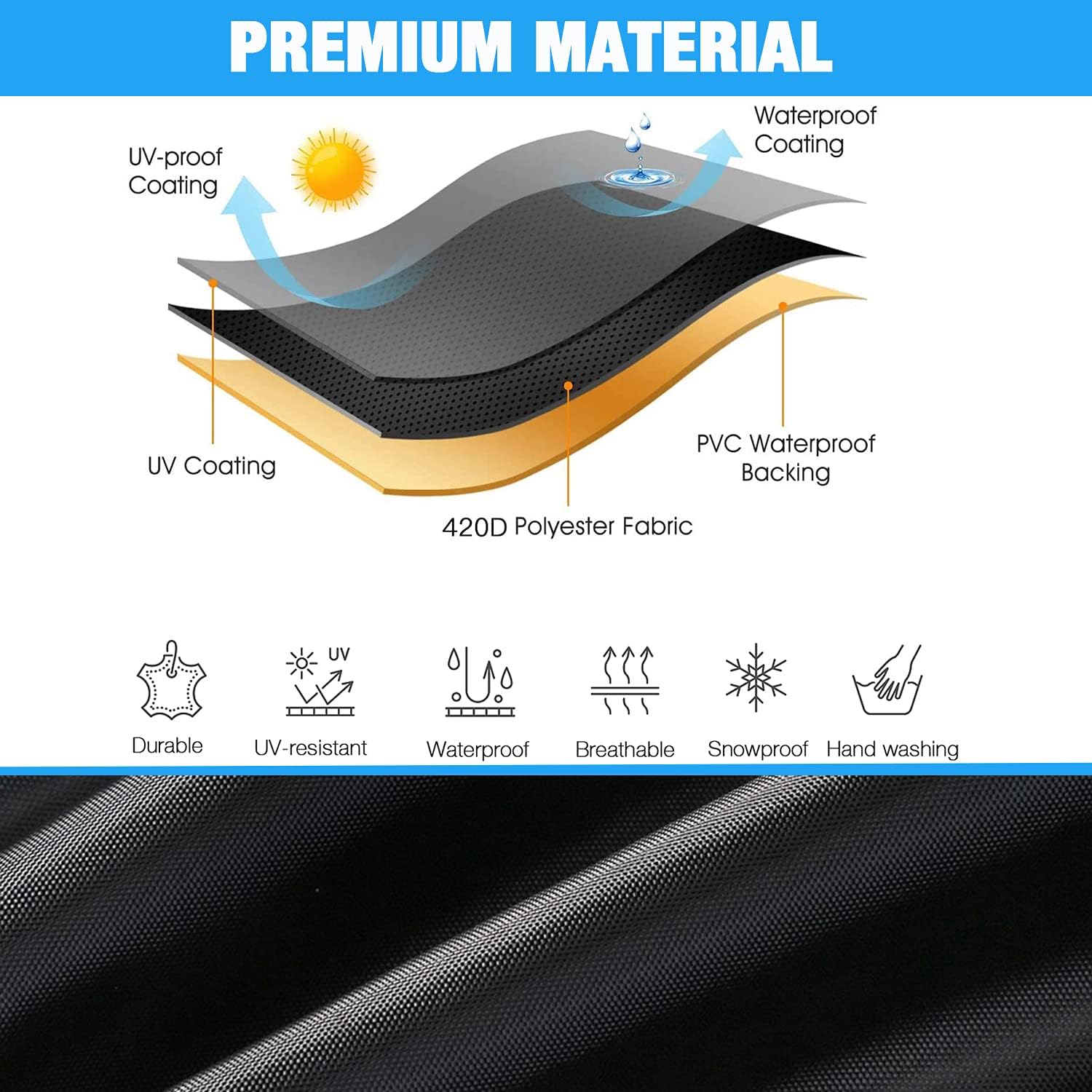 ClawsCover Bikes Covers Waterproof XXL or XXXL 83" Heavy Duty 420D Oxford Bicycles Cover Accessories with Lock Hole Outdoor All Weather for Mountain Road Electric Beach Cruiser Exercise Hybrid Bike : Sports & Outdoors