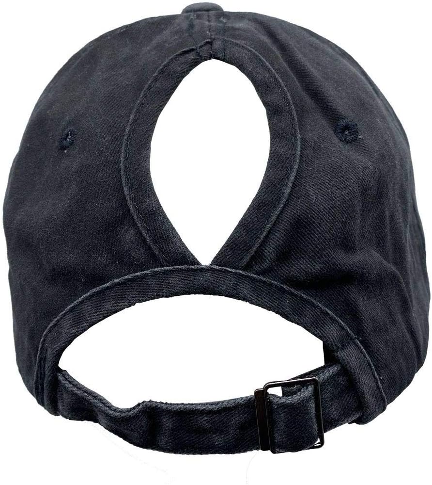 Unisex Camping Hair Don't Care Vintage Adjustable Baseball Cap Denim Dad Hat - Image 5