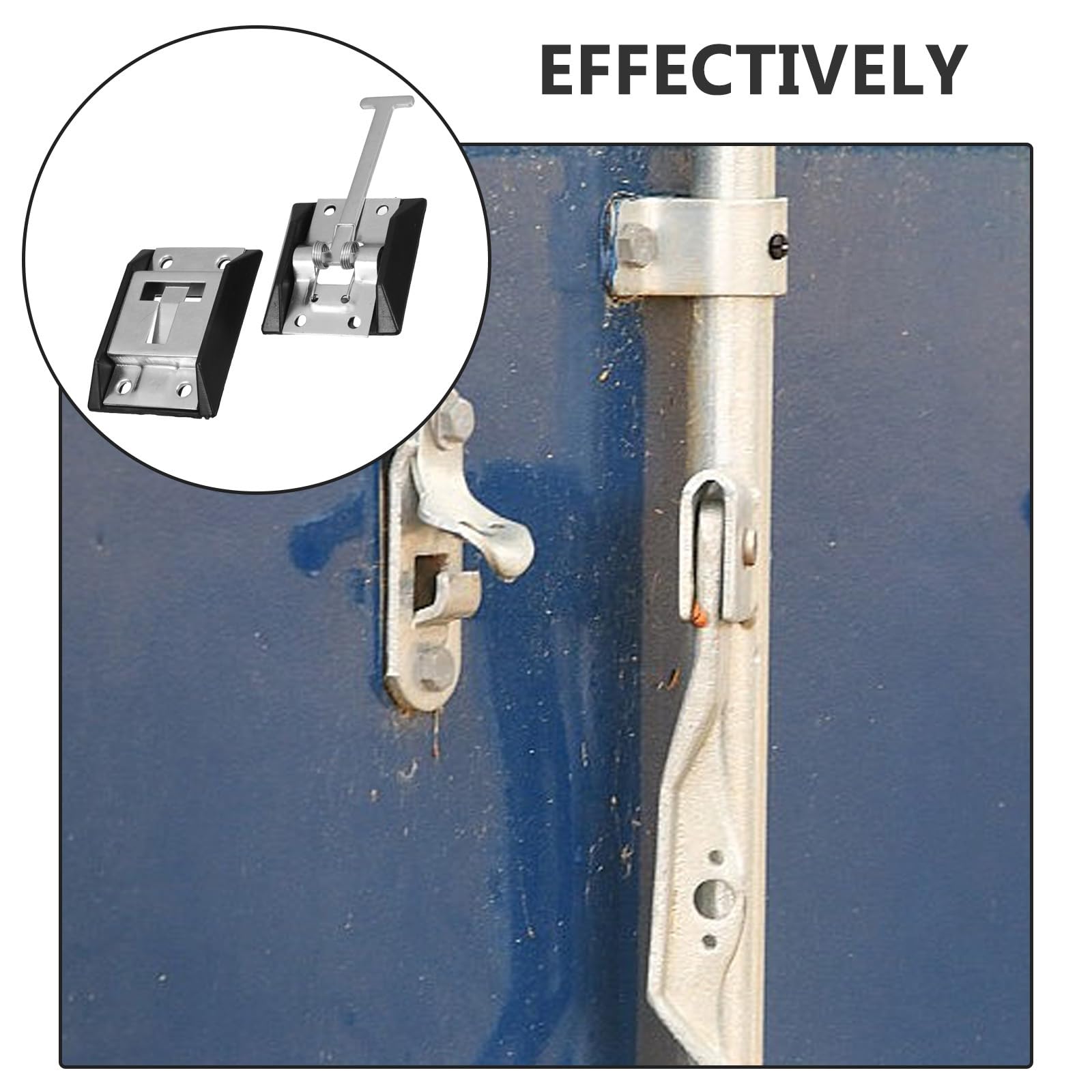 SUPVOX Supporto per Porta a T in Acciaio al Carbonio con Rivestimento Zincato per Camper E Roulotte Gancio Fermaporta Resistente alle Intemperie per Uso Intensivo 5.1X2.6X0.8 Pollici