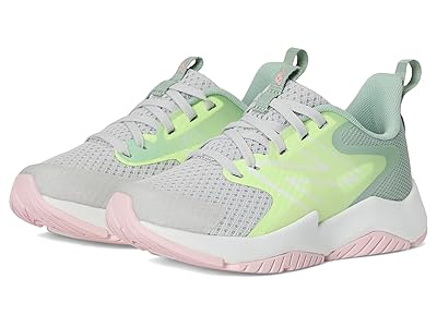 New Balance Kids Rave Run v2 (Little Kid) Kids Shoes Grey Matter/Mint Flash/Mosaic Green : 12 Little Kid W, Synthetic/Textile