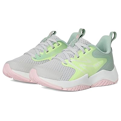 New Balance Kids Rave Run v2 (Little Kid) Kids Shoes Grey Matter/Mint Flash/Mosaic Green