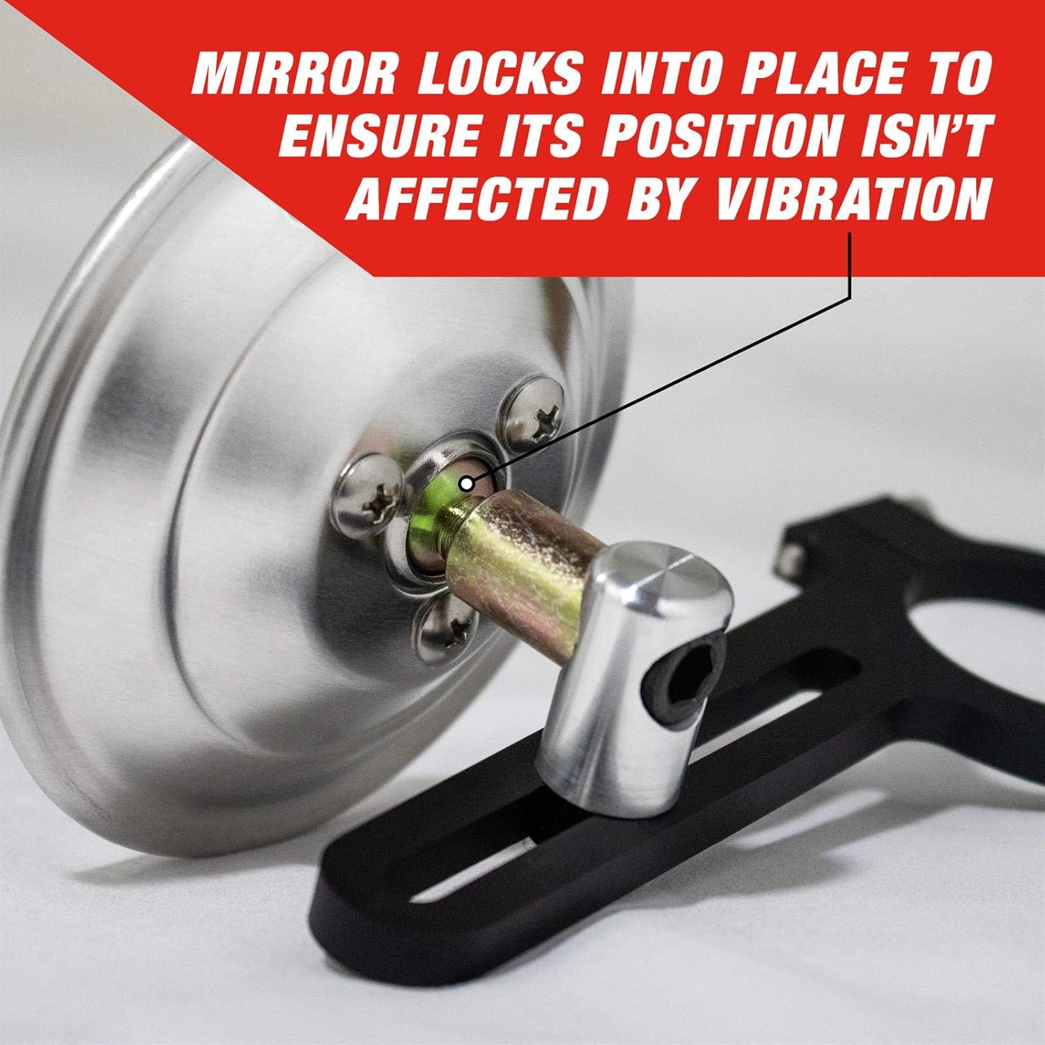 Longacre 52-22549 Spot Mirror, Clamp On, 1-1/2 Inch Roll Bar