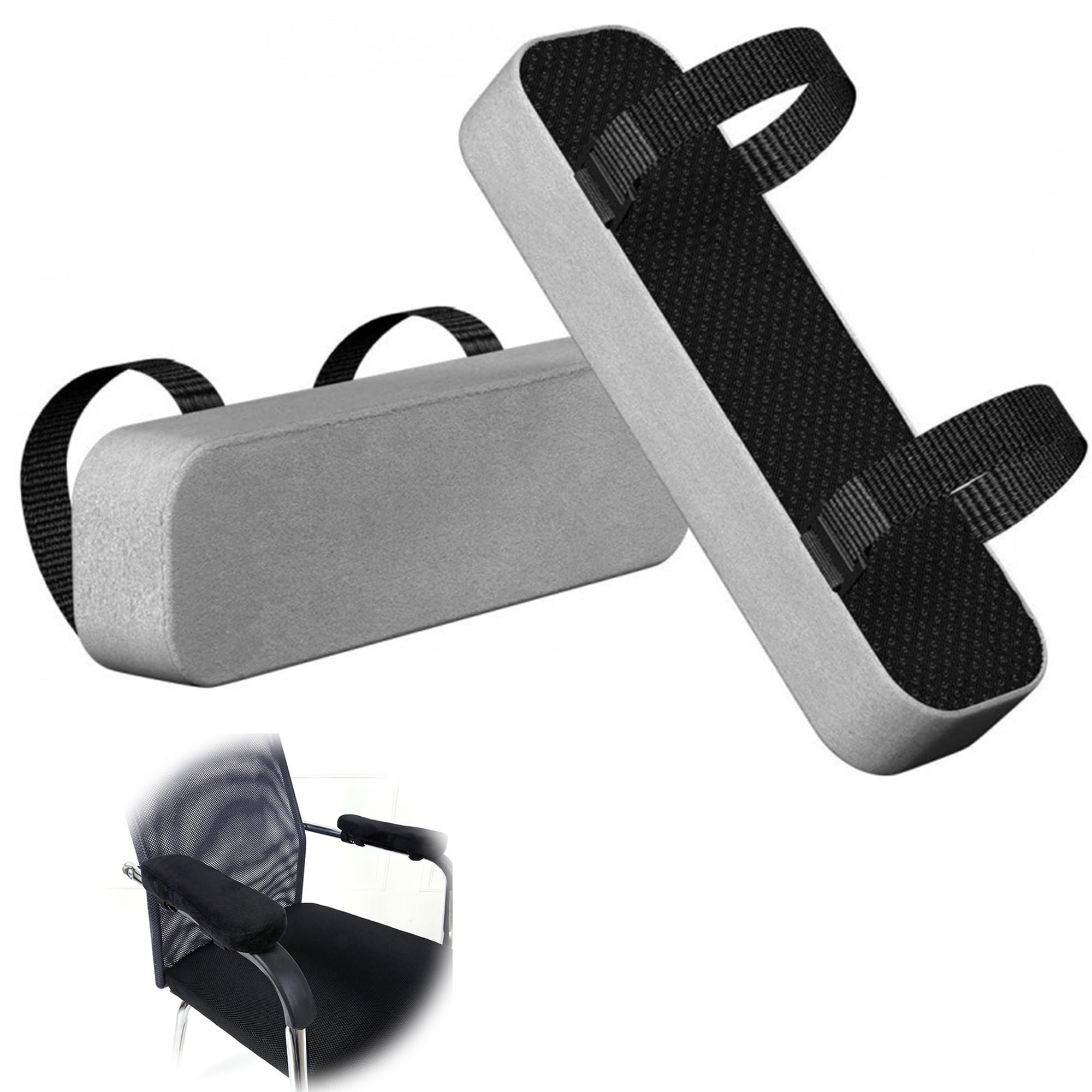 Braccioli Sedia DIYEAH 2 Pezzi - Imbottiti, Per Sedia Ufficio O Gaming, Universali - Foto 2