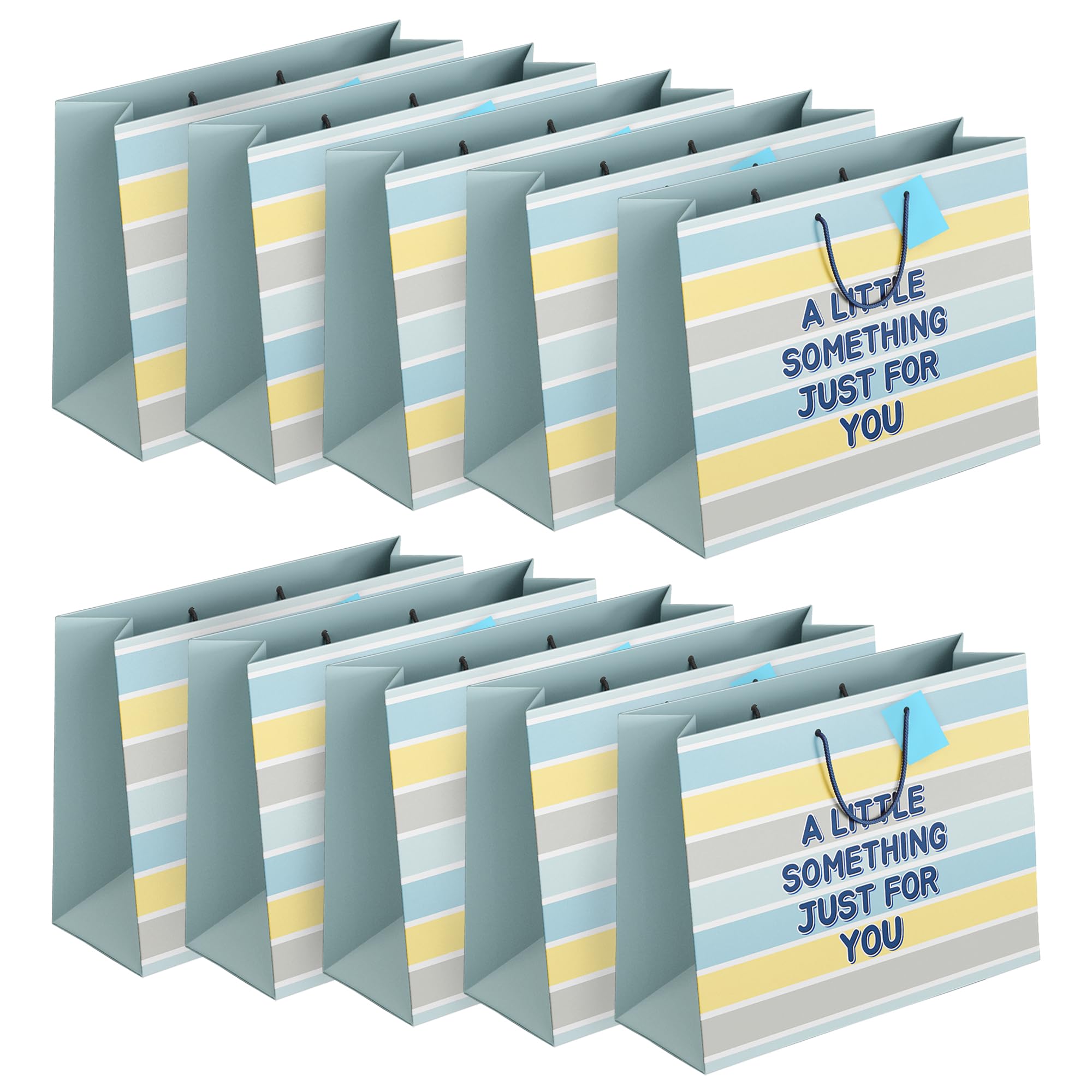Haathka Homes Paper Gift Bags with Thank You Cards- for Return Gift bags, Shopping bag or Cover for Return Gifts for Birthdays,Weddings - Multipack (Large- Little Something, Pack of 50)