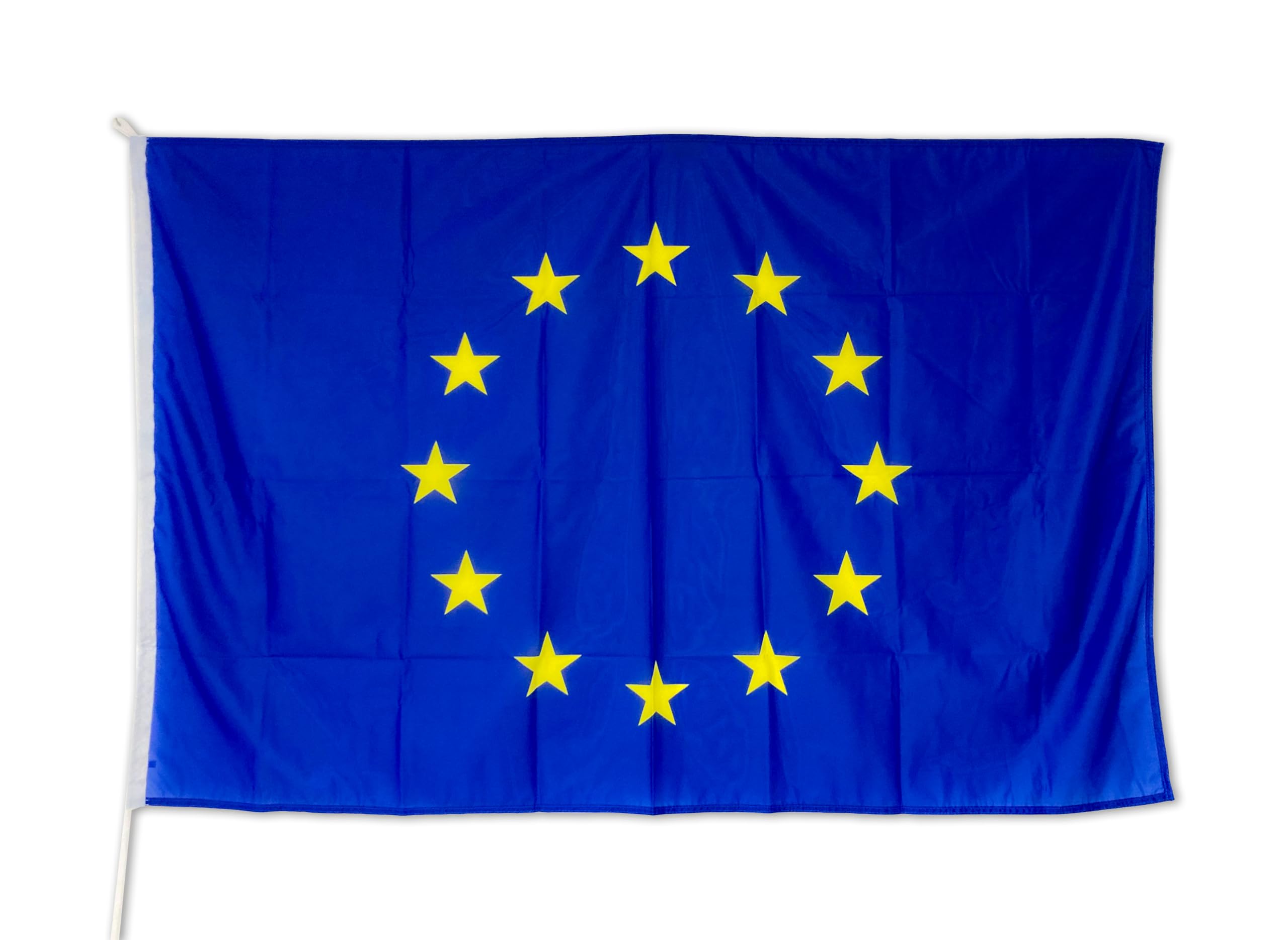 Bandiera Europa 225x150 cm - Tessuto Nautico Resistente e Colori Brillanti. Bandiera dell'Europa ideale per esterno e interno