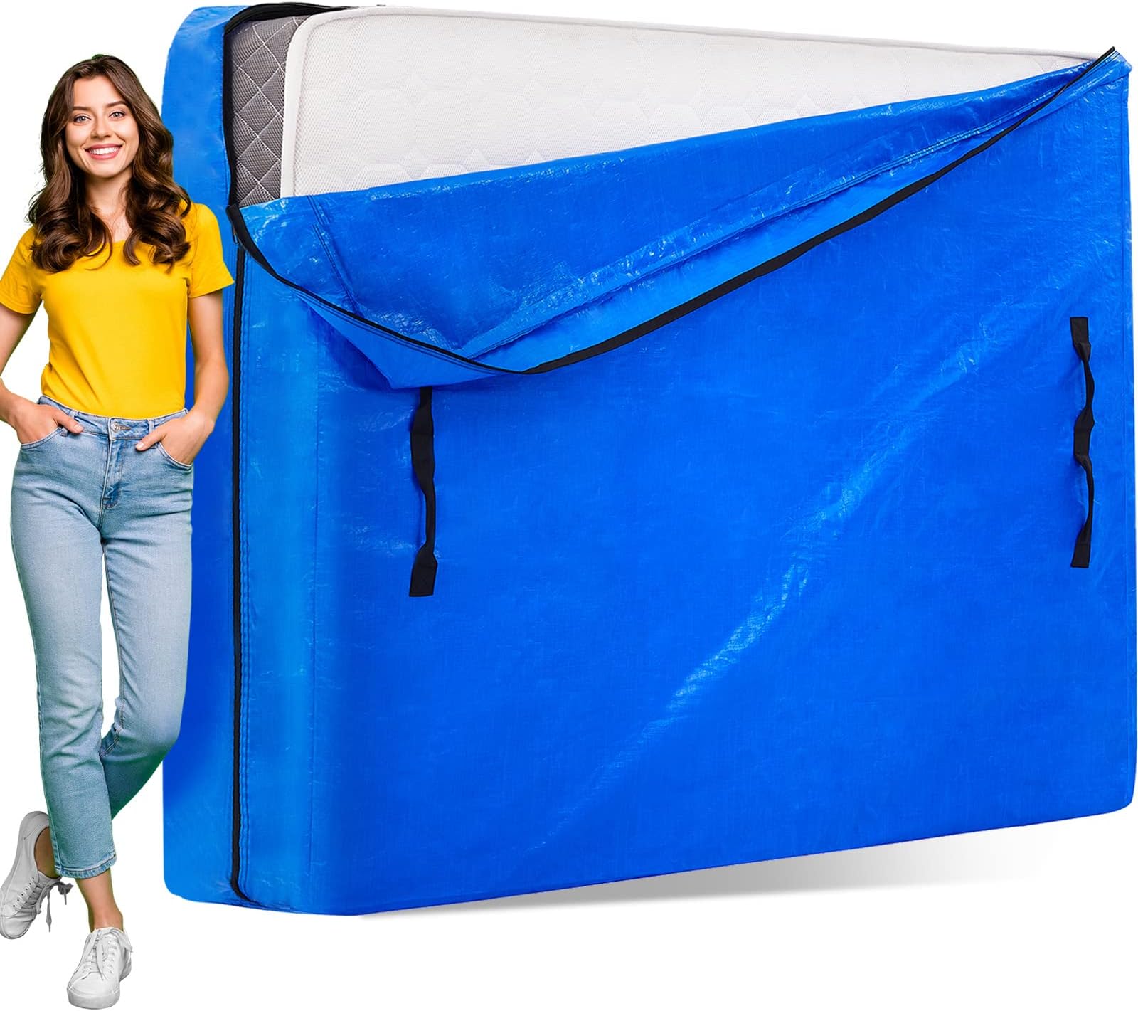 LLYWCM Reusable Mattress Bags for Moving Extra Thick