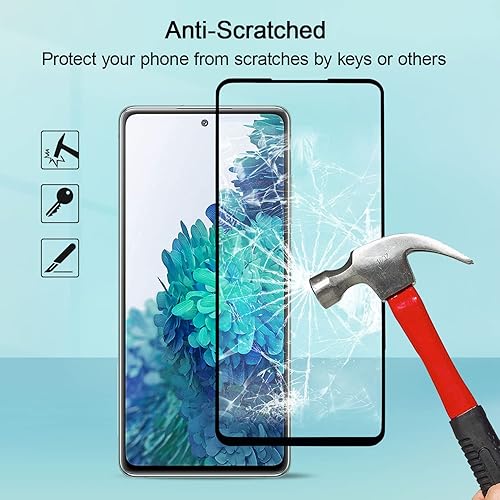 Miniatura 4 de UEEBAI Paquete de 2 protectores de pantalla para Samsung Galaxy S20 FE 5G, vidrio templado HD, protección de sensor transparente, fácil instalación,