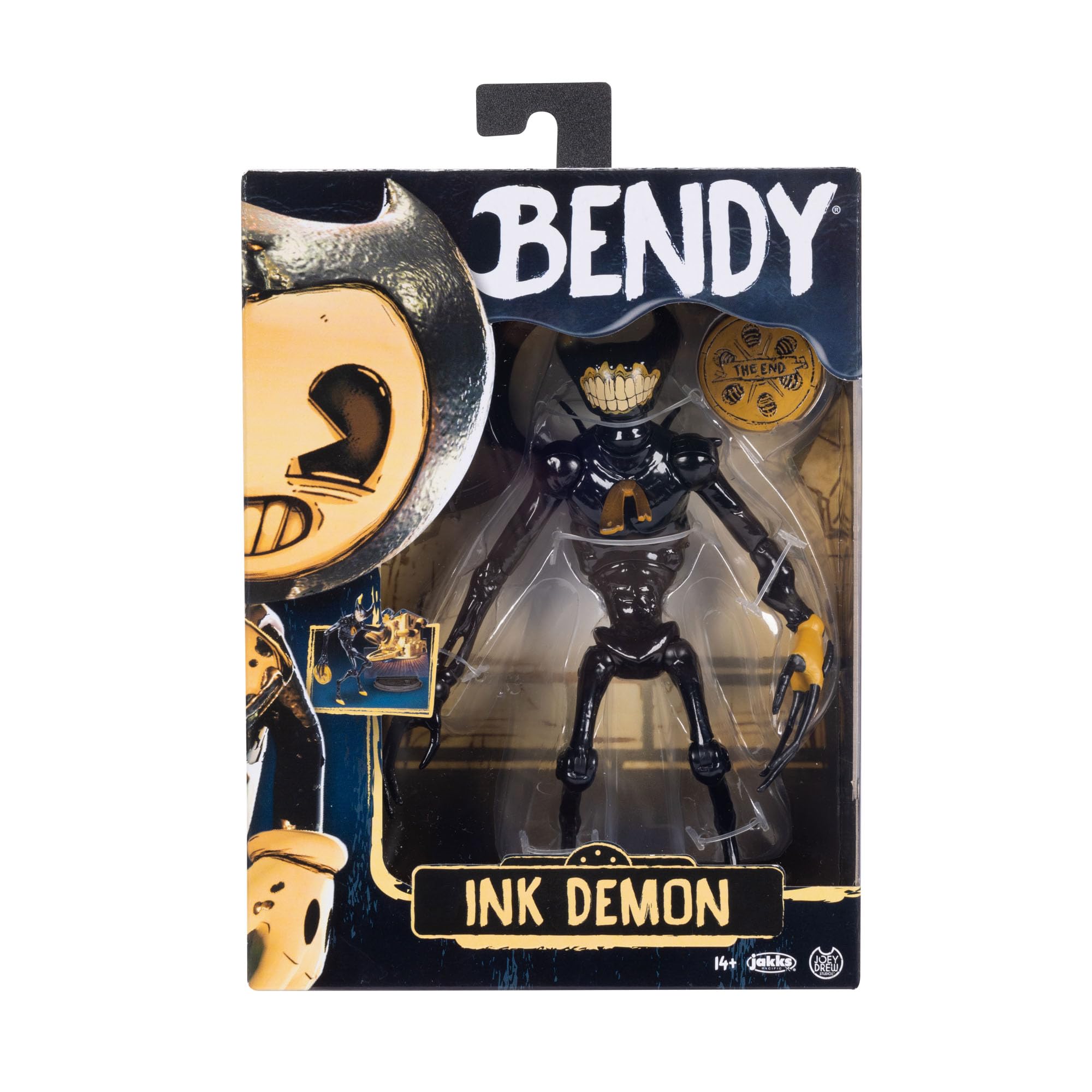 Bendy and the Ink Machine Collectible Action Figures 6.5 Scale Ink Demon with The End Reel Accessory
