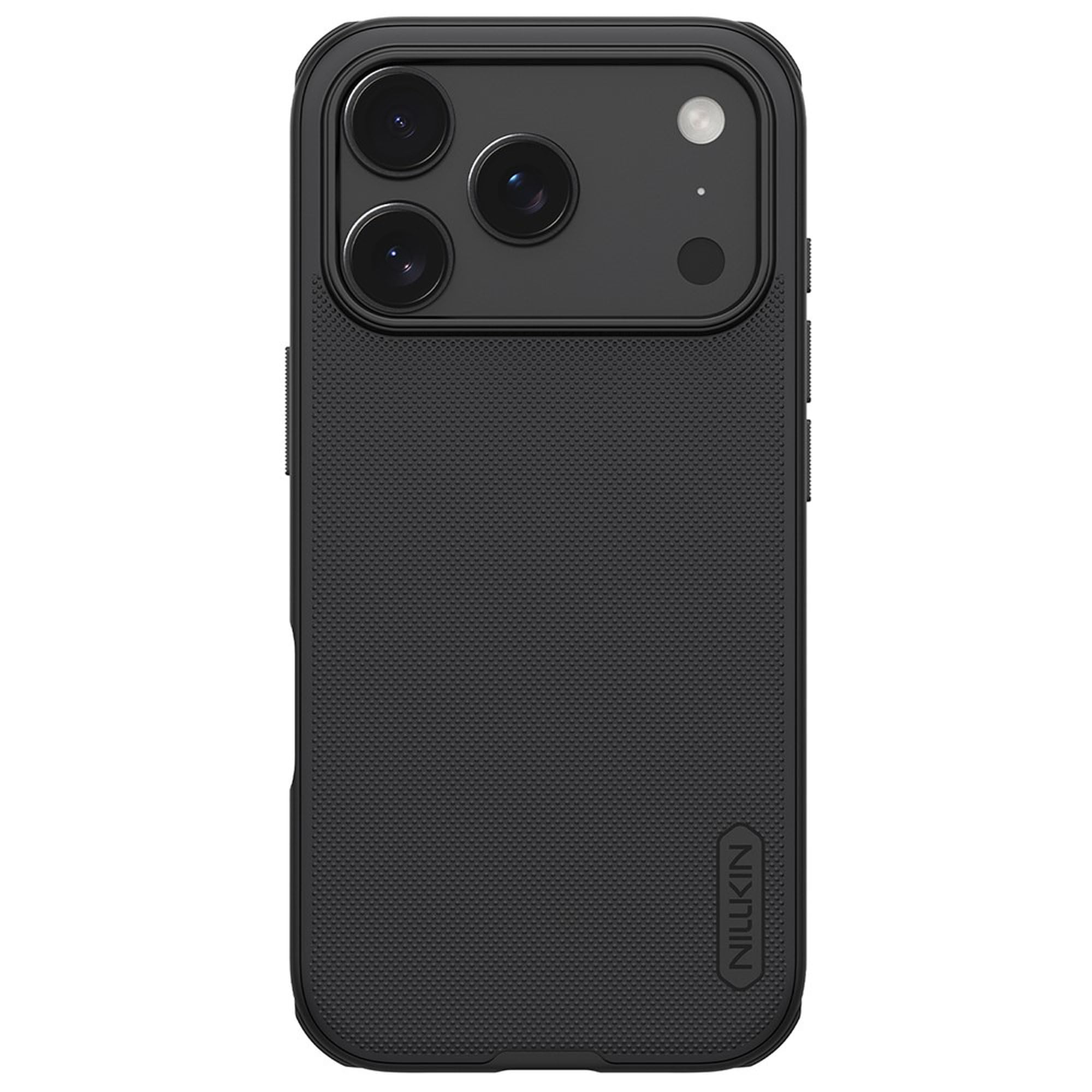Nillkin Case for Apple iPhone 17 Pro (6.3" Inch) Super Frosted Shield Pro (PC + TPU) Shock Absorb Cover Raised Bezel Camera Protect Without Logo Cut Black Color-image-36