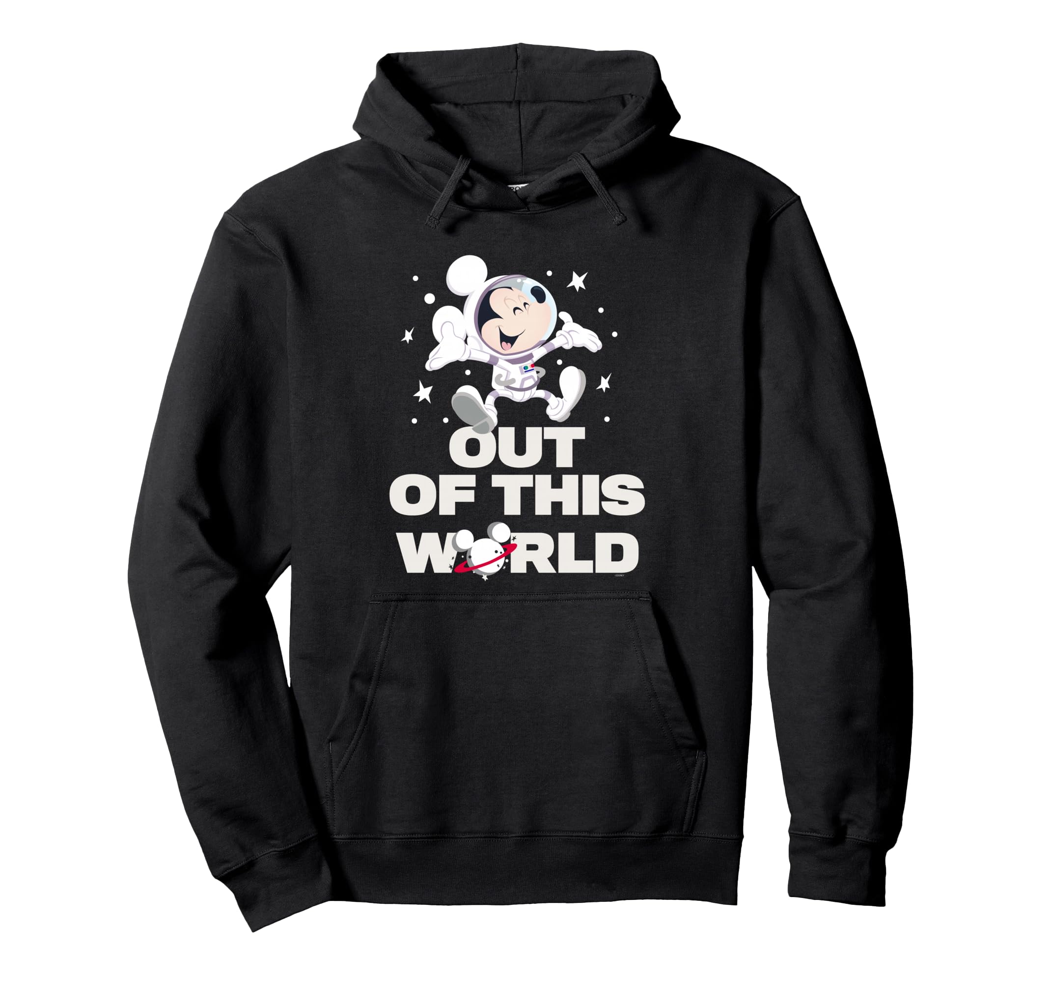 Pull Mickey Mouse astronaute sweat à capuche hoodie noir original - 2