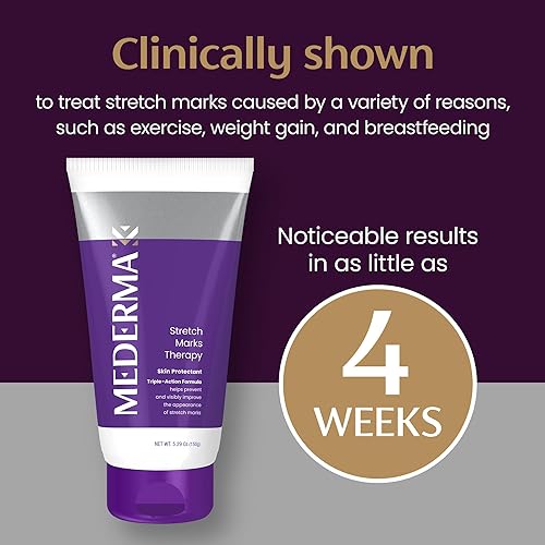 Miniatura 8 de Mederma Terapia de estrías - Ayuda a prevenir y tratar las estrías - Marca 1 recomendada por médicos y farmacéuticos de tratamiento de cicatrices -