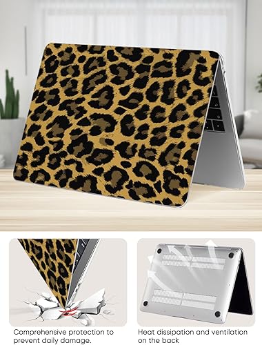 Miniatura 80 de Seorsok Funda compatible con MacBook Air de 15 pulgadas 2023 2024 Release M3 A3114 M2 A2941 con pantalla de retina líquida Touch ID, funda rígida