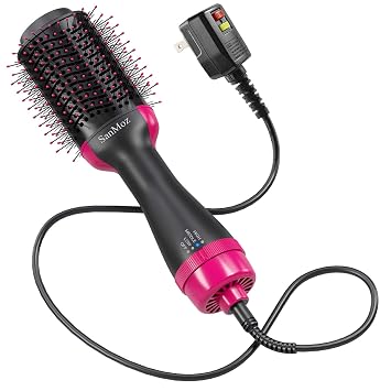 Amazon.com: SanMoz cepillo secador de pelo – cuenta con un rizador de pelo  y voluminizador de cerámica – 4 en 1 más rápido soplado cepillo de aire  caliente : Belleza y Cuidado Personal