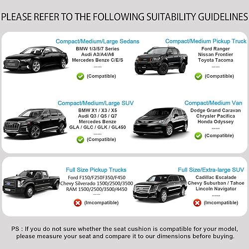 Miniatura 7 de Fundas de asiento delantero y trasero, 5 piezas, fundas de cuero impermeables para asiento de automóvil, juego completo de protectores de asiento