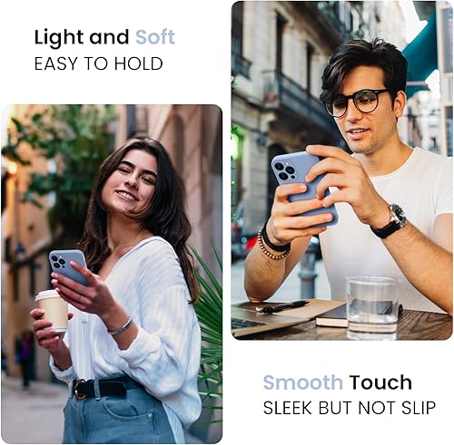 Miniatura 105 de FireNova Funda para iPhone 14 Pro, funda de silicona mejorada [protección de cámara] con [2 protectores de pantalla], forro interior de microfibra