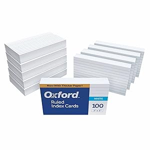 1000 Ruled Index Cards, 3X5