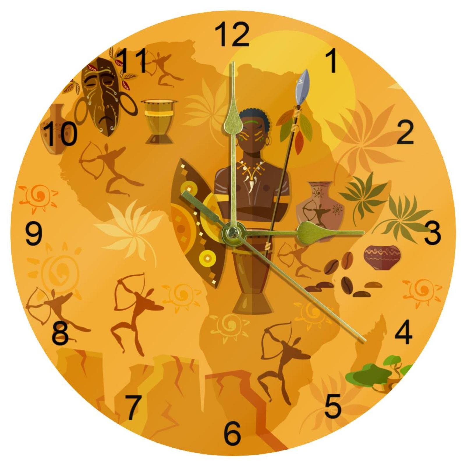 Horloge murale à quartz silencieuse dans la cuisine et le salon