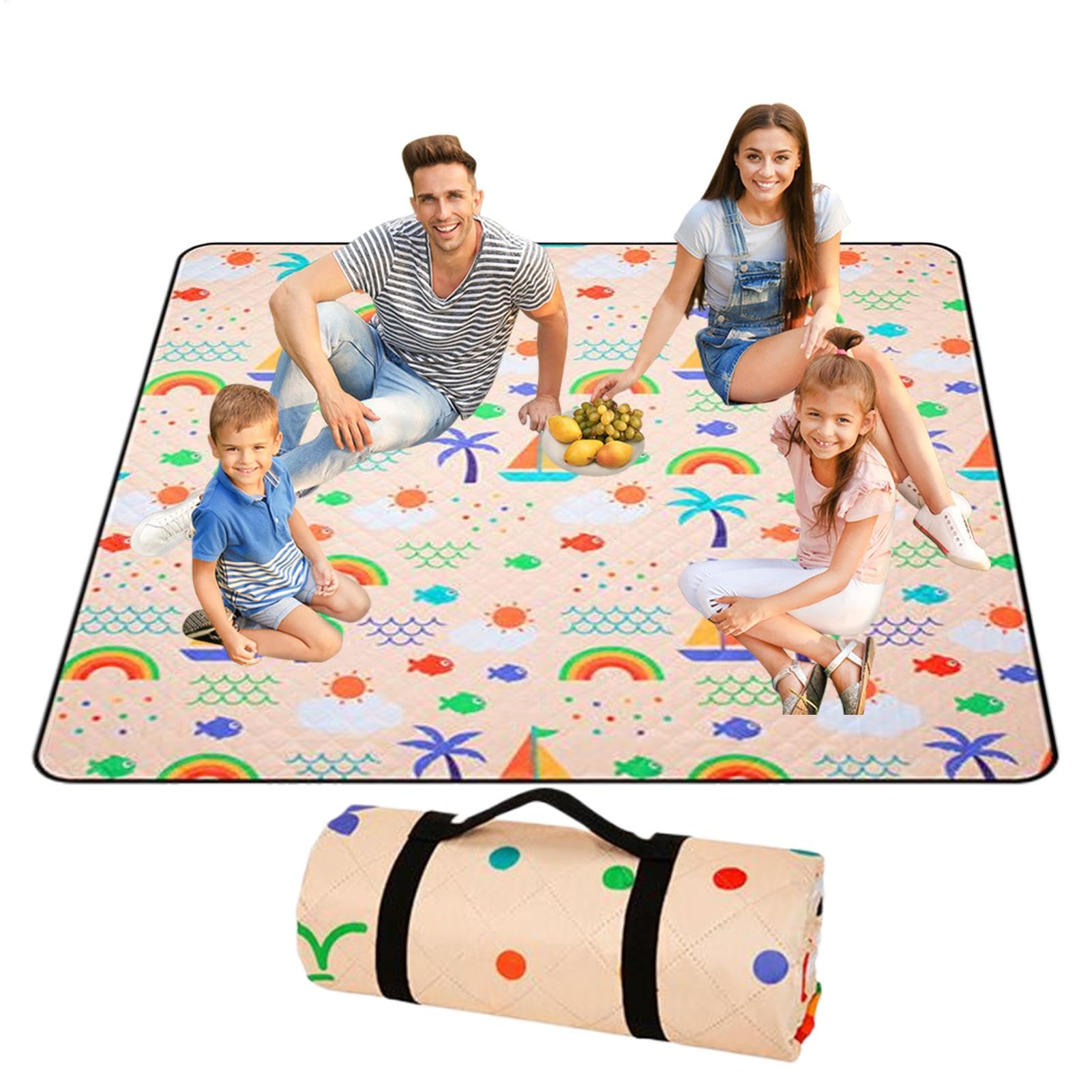 Tappeti da picnic coperte da picnic impermeabili e impermeabili per | Coperta di sabbia impermeabile leggera per spiaggia, campeggio