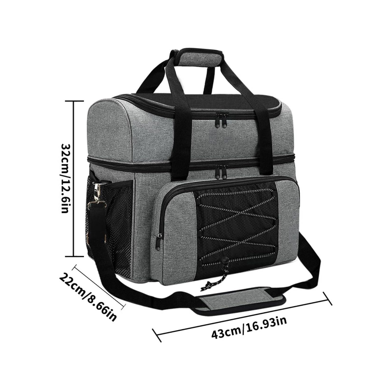 Borsa da Bowling con Divisorio Durevole Borsa da Bowling con Cuscino in Schiuma Regolabile per Torneo