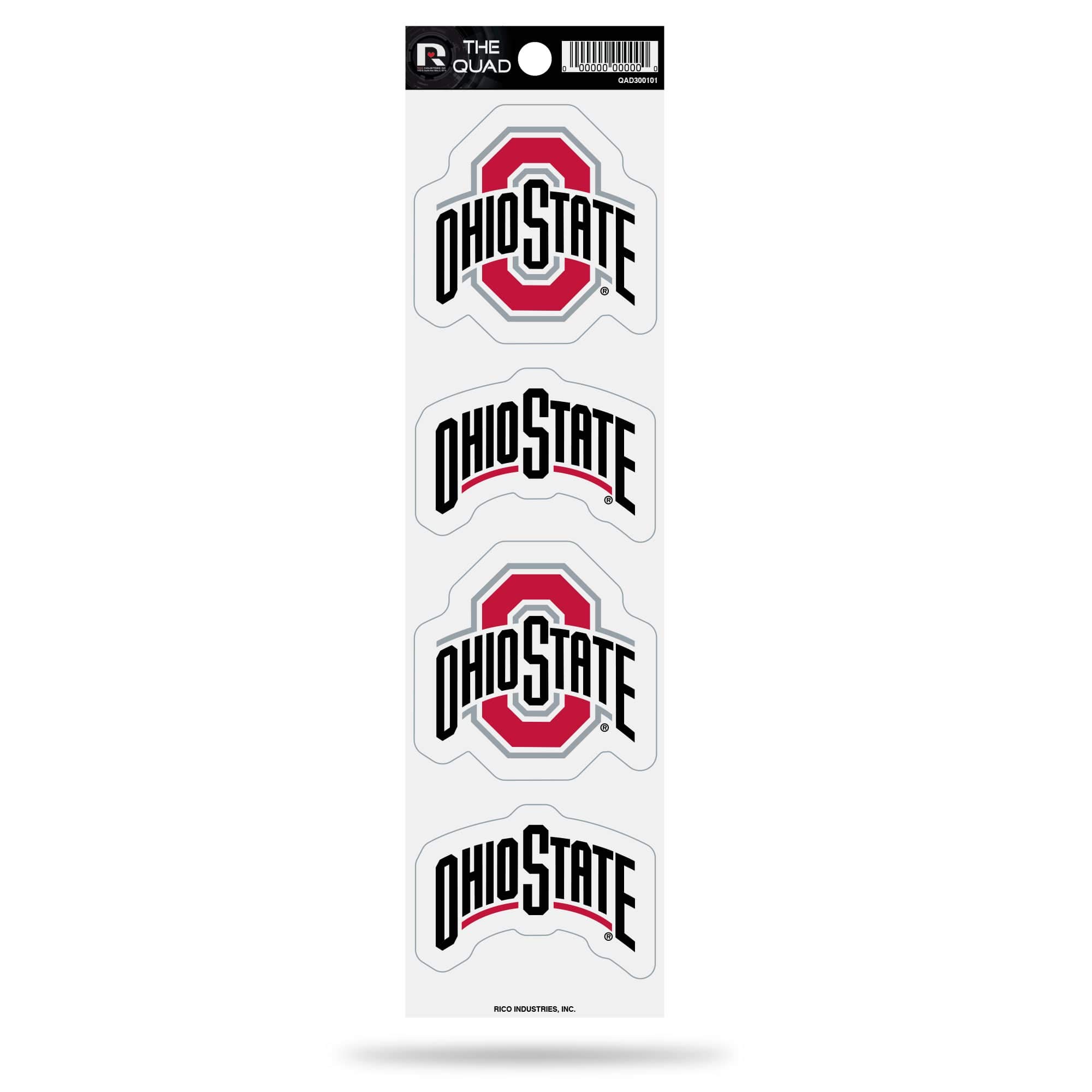 Rico NCAA Ohio State Buckeyes Quad Decal
