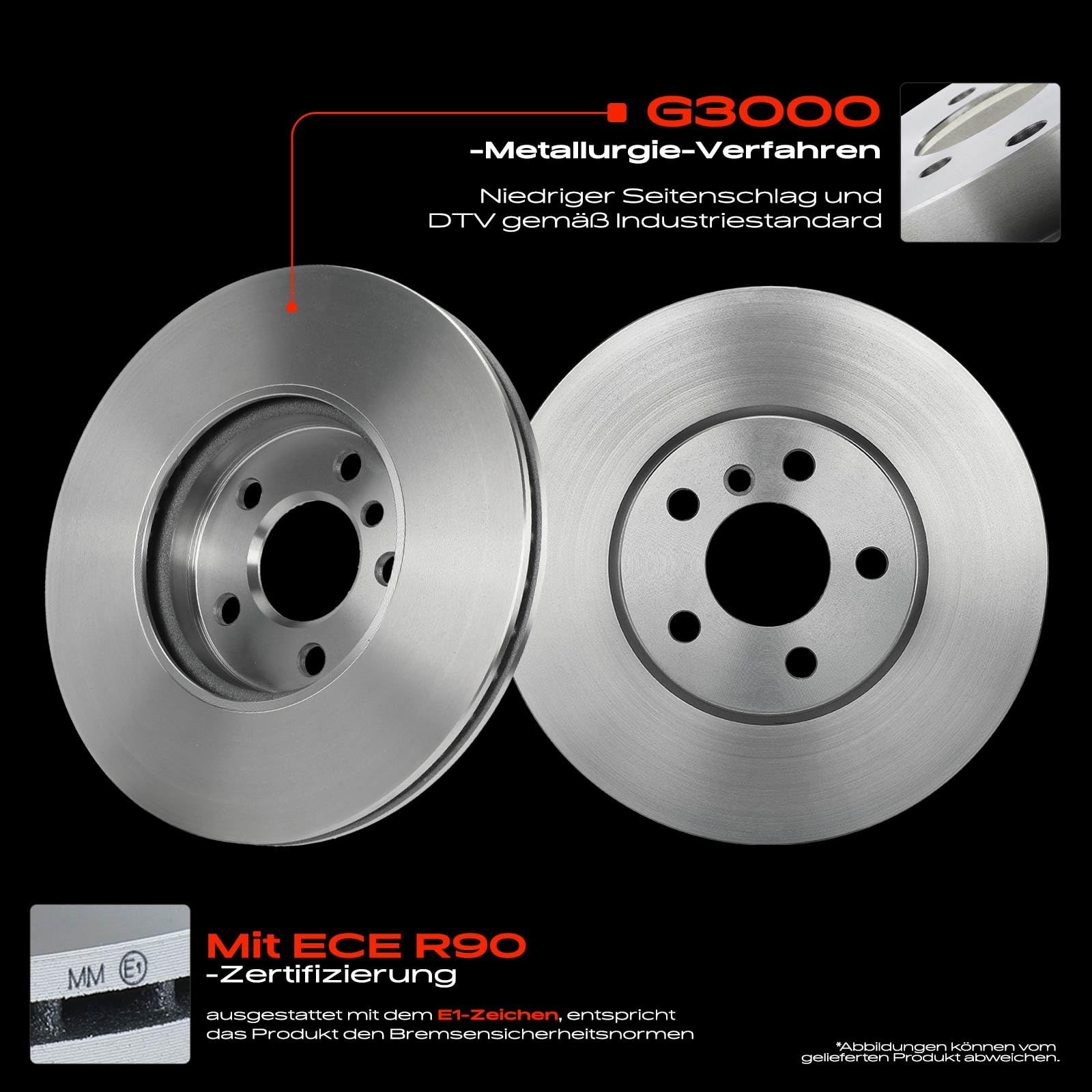 Frankberg 2 discos de freno delanteros ventilados ⌀307 mm 34116799351