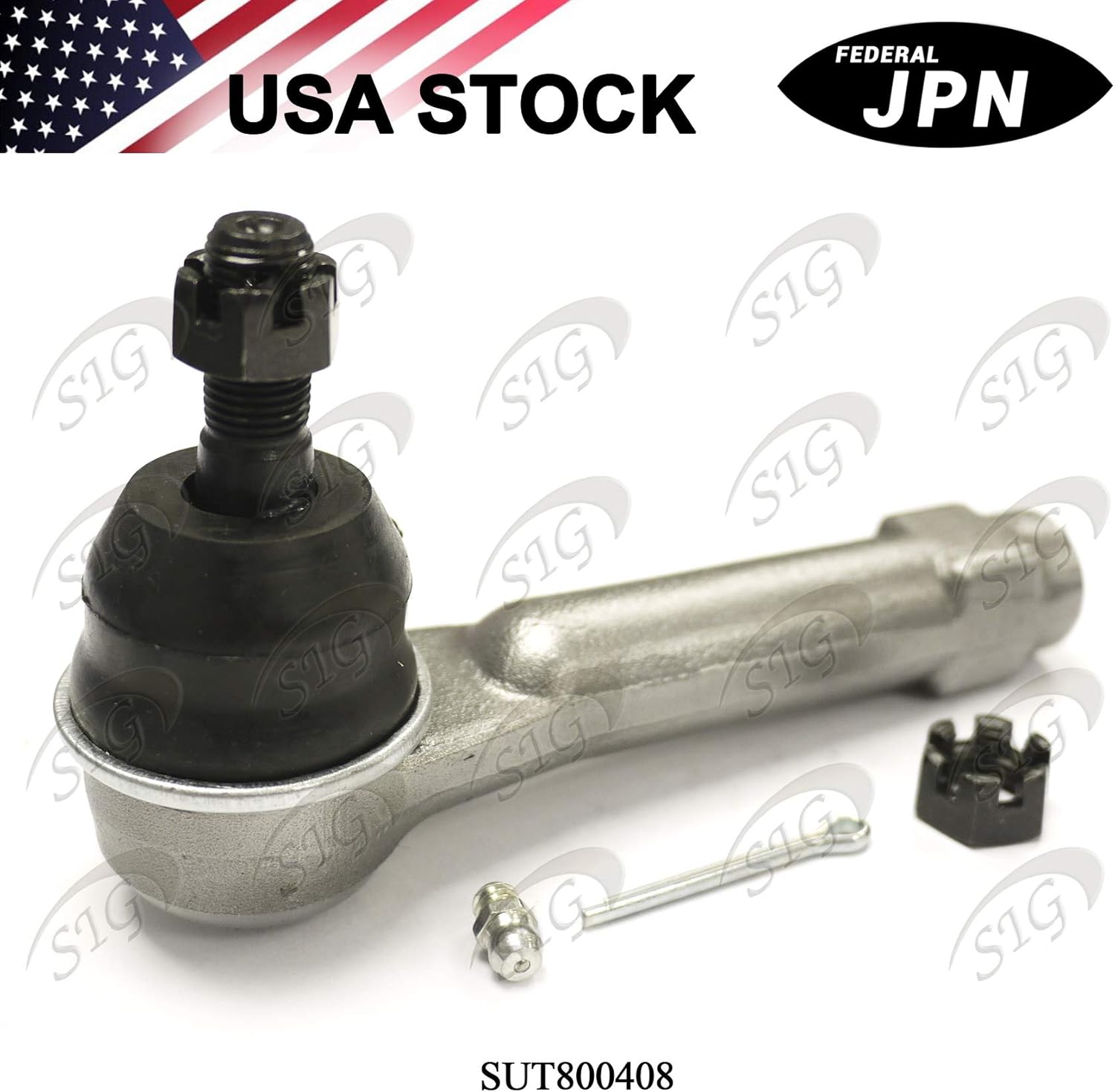 Front Outer Tie Rod End Compatible with Chrysler & Dodge & Jeep Model 200 & Sebring & Avenger & Caliber & Journey & Compass & Patriot (Replacement# 5183761AA, ES800408) - SUT800408
