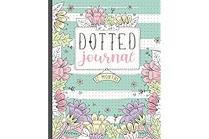 Bullet Journal Premade: Undated Dot Grid Notebook for 12 Months