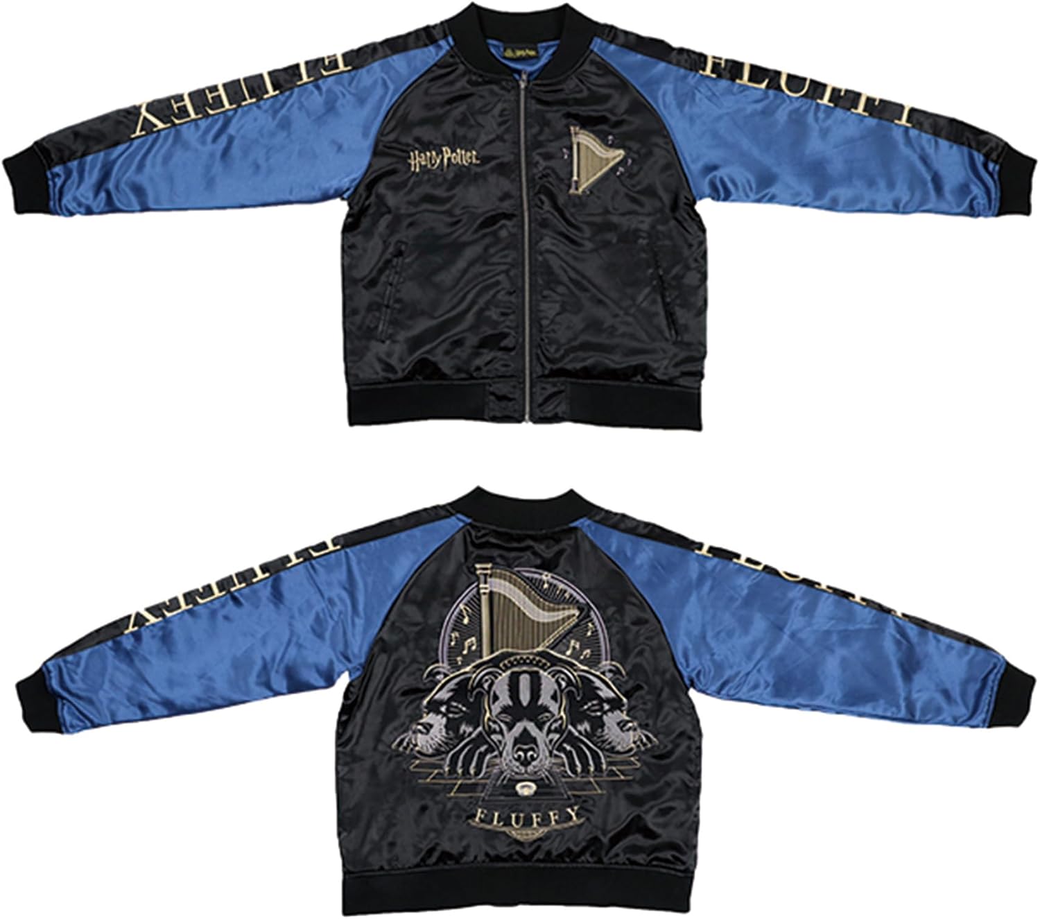 美品 花旅楽団 桜 スカル刺繍 青 ベージュ スカジャン 花旅楽団 [ 桜 美品 花旅楽団 桜 スカル刺繍 青 ベージュ スカジャン 花旅楽団 [ 桜