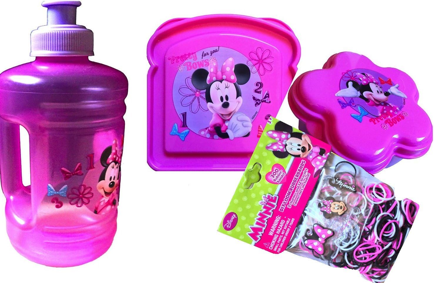 Disney Minnie Mouse Back to School 3 Piece Lunch Set with